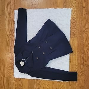 A New Day Navy Blue Pea Coat, Women's Size Small, Great Condition!